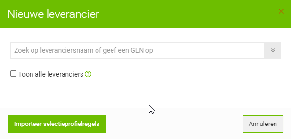 SelectieprofielNieuweLeverancier