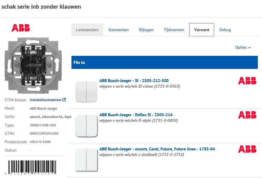 Productreferenties - en relaties